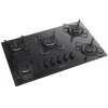 Fogão Cooktop 5 Bocas Itatiaia Essencial Preto Bivolt com mesa de vidro temperado