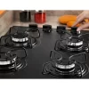 Fogão Cooktop 4 Bocas Itatiaia Essencial com Mesa de Vidro com acendimento - Image 5