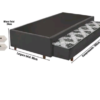 Base cama box com auxiliar 188X88X30 - Image 2