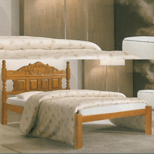 Cama casal sucupira madeira maciça