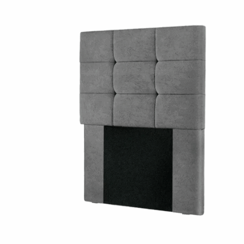 Cabeceira Estofada Cama Box Solteiro 0.90 Cor  cinza Chumbo