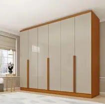 Guarda Roupa 6 Portas Cataguases Tcil Móveis Cinamomo Off White