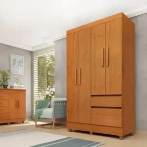 Guarda Roupa 4 Portas 2 Gavetas Oregon Tcil Móveis Cinamomo - MOVEIS TCIL