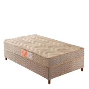 Cama Box Solteiro: Colchão Espuma Paropas D33 88x14x188 Pasquale + Base Quality (88x188)