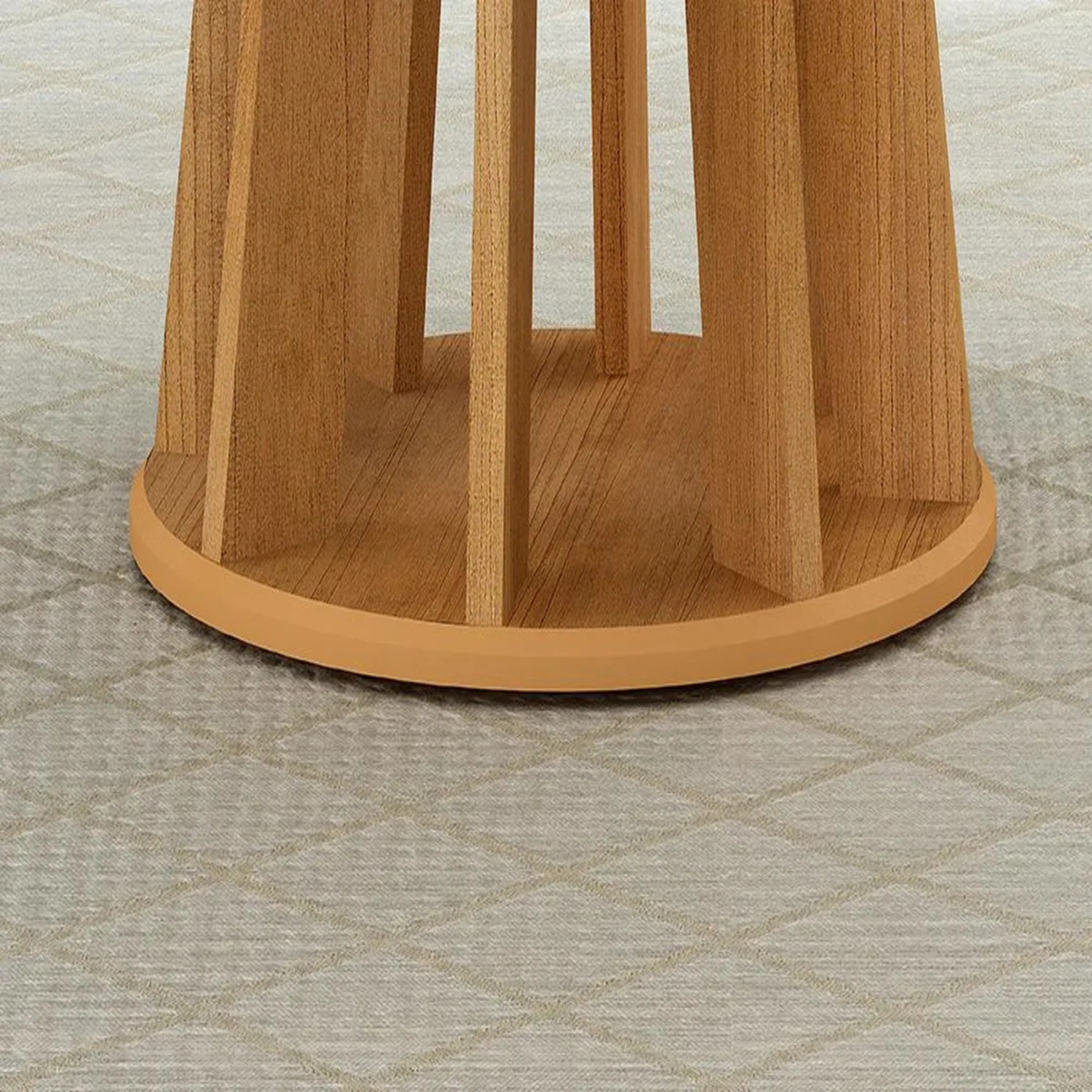 Mesa De Jantar Redonda 4 Lugares 120cm Rose - Imagem 5