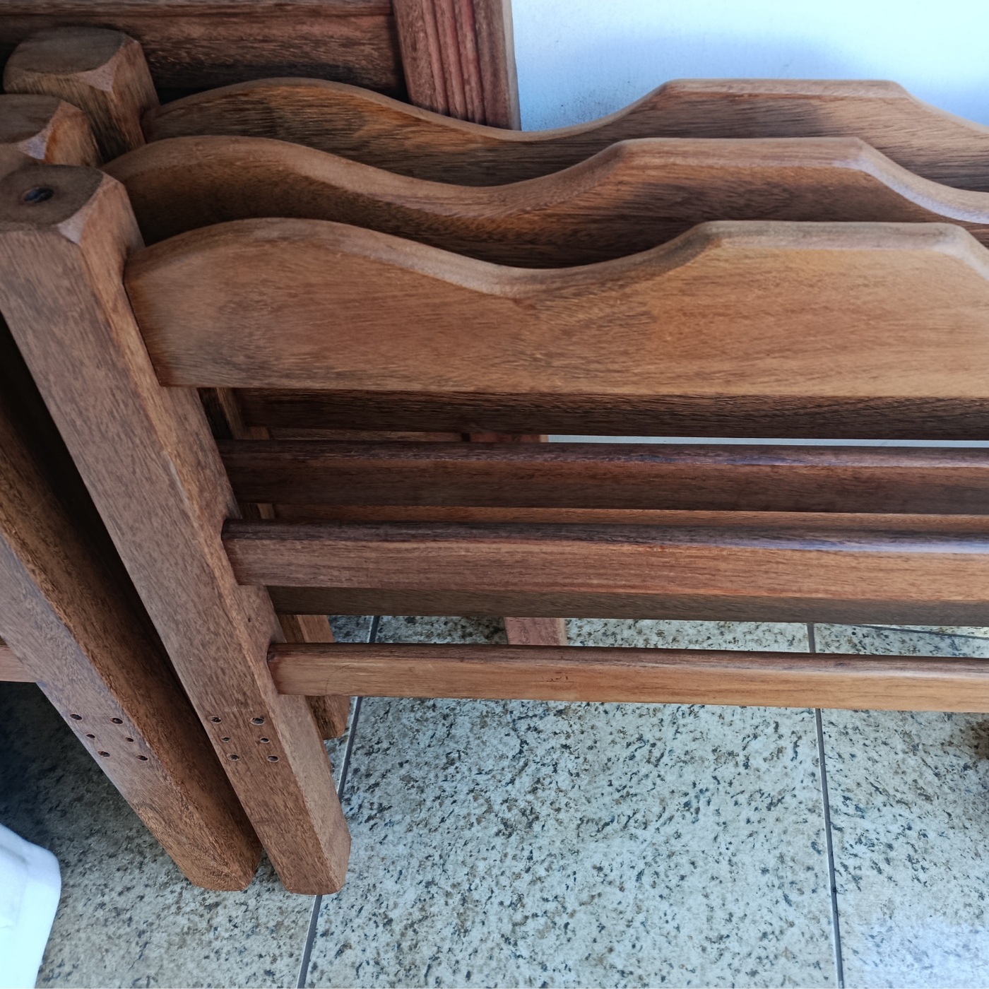 Beliche Sucupira 7x7 Cama De Madeira Maciça Na Cera Mademar - Imagem 4