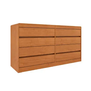 Cômoda Espanha 8 Gavetas Tcil Cor Cinamomo/Cinamomo 10%MDF