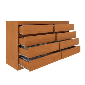 Cômoda Espanha 8 Gavetas Tcil Cor Cinamomo/Cinamomo 10%MDF - Imagem 2