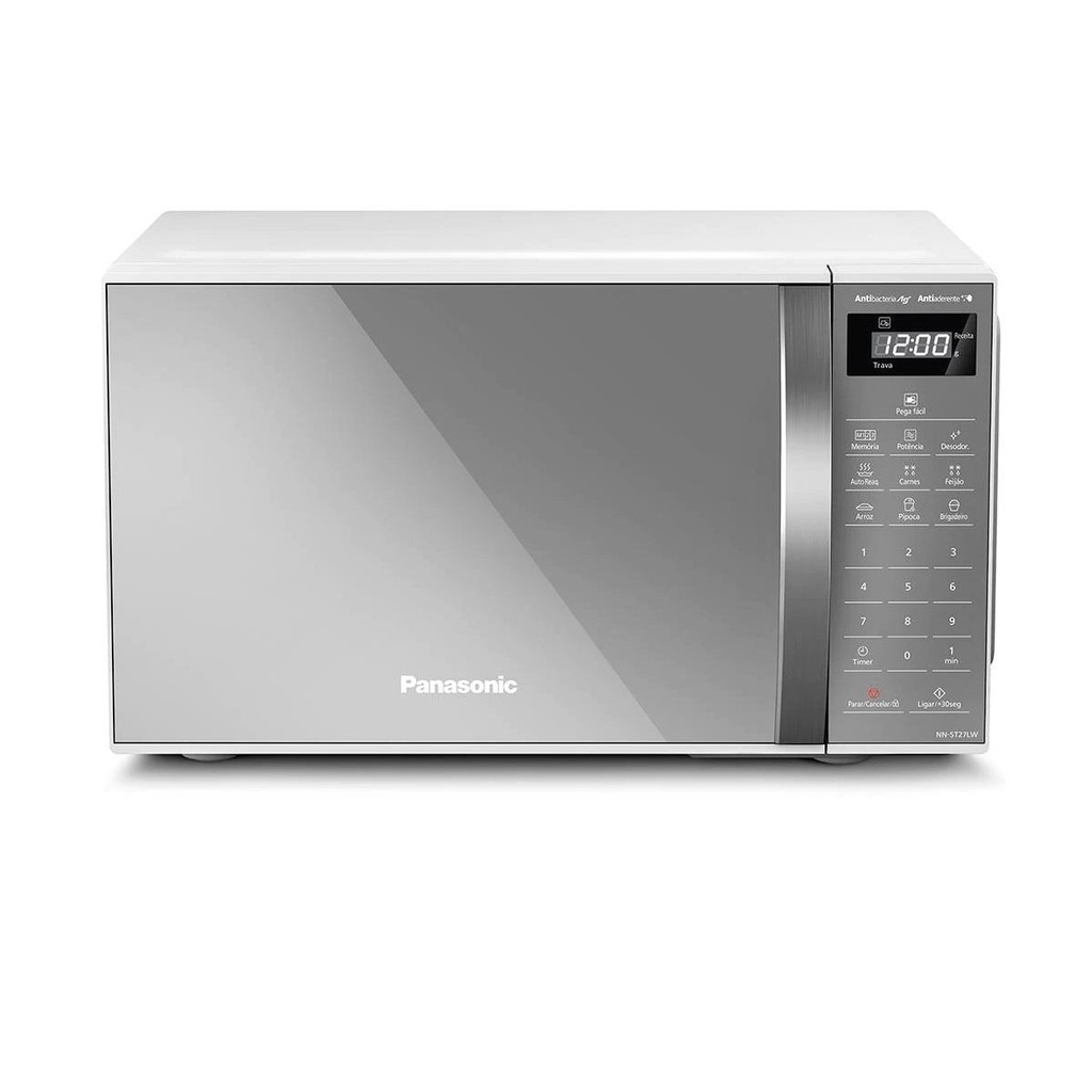 Microondas Panasonic Nn-st27lwru 21L Branco Espelhado Tecnologia Pega Fácil - Imagem 3