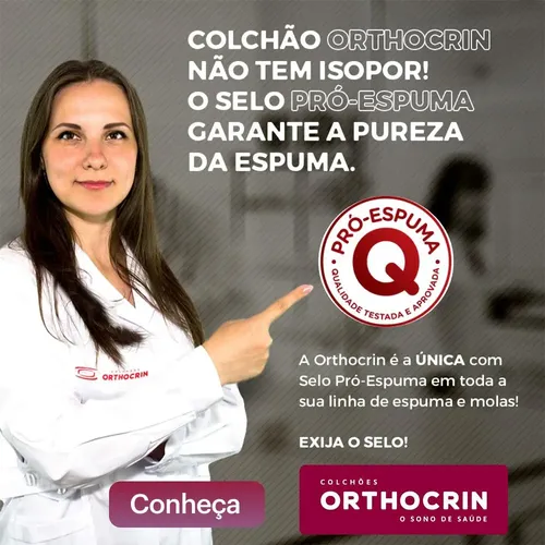 Colchão Casal Molas Ensacadas Orthocrin Primor 138x188x26 Espuma Certificada Alto Suporte - Imagem 2