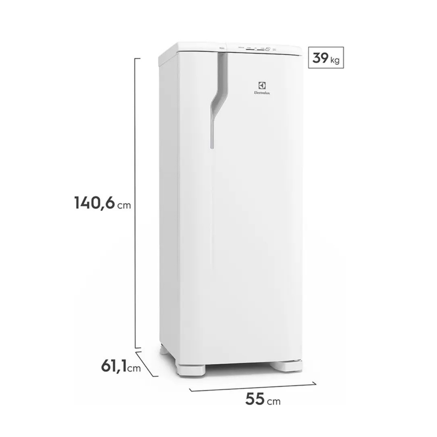 Geladeira Electrolux Cycle Defrost 240L Degelo Prático Uma Porta Branca RE31 127v - Imagem 2