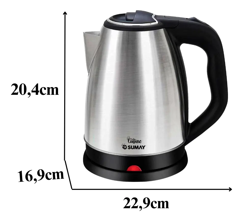Jarra Chaleira Elétrica 1,8l Sumay Cusine Sm-ch220pr Cor Prateado - Imagem 5