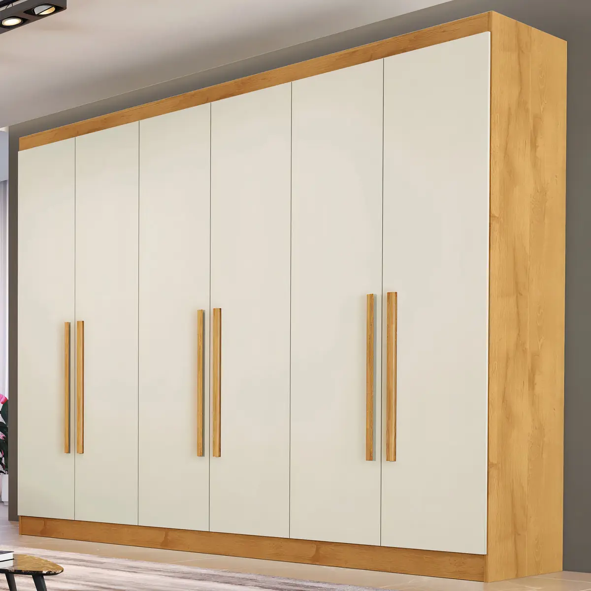 Guarda-roupa Casal Oslo 6 Portas 6 Gavetas 100% Mdf Com