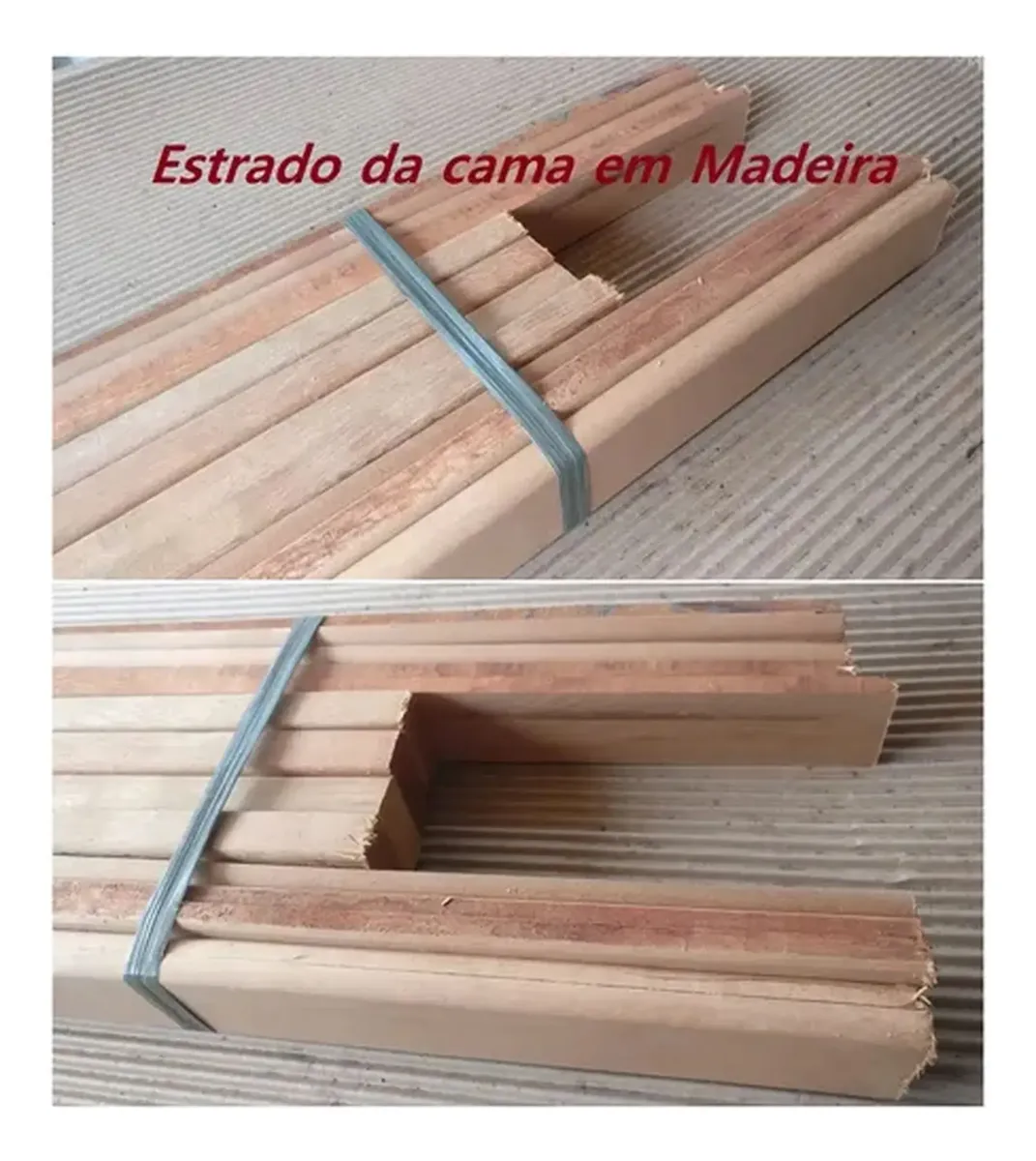 Cama Sucupira Solteiro Madeira Maciça Sucupira Cera - Imagem 2